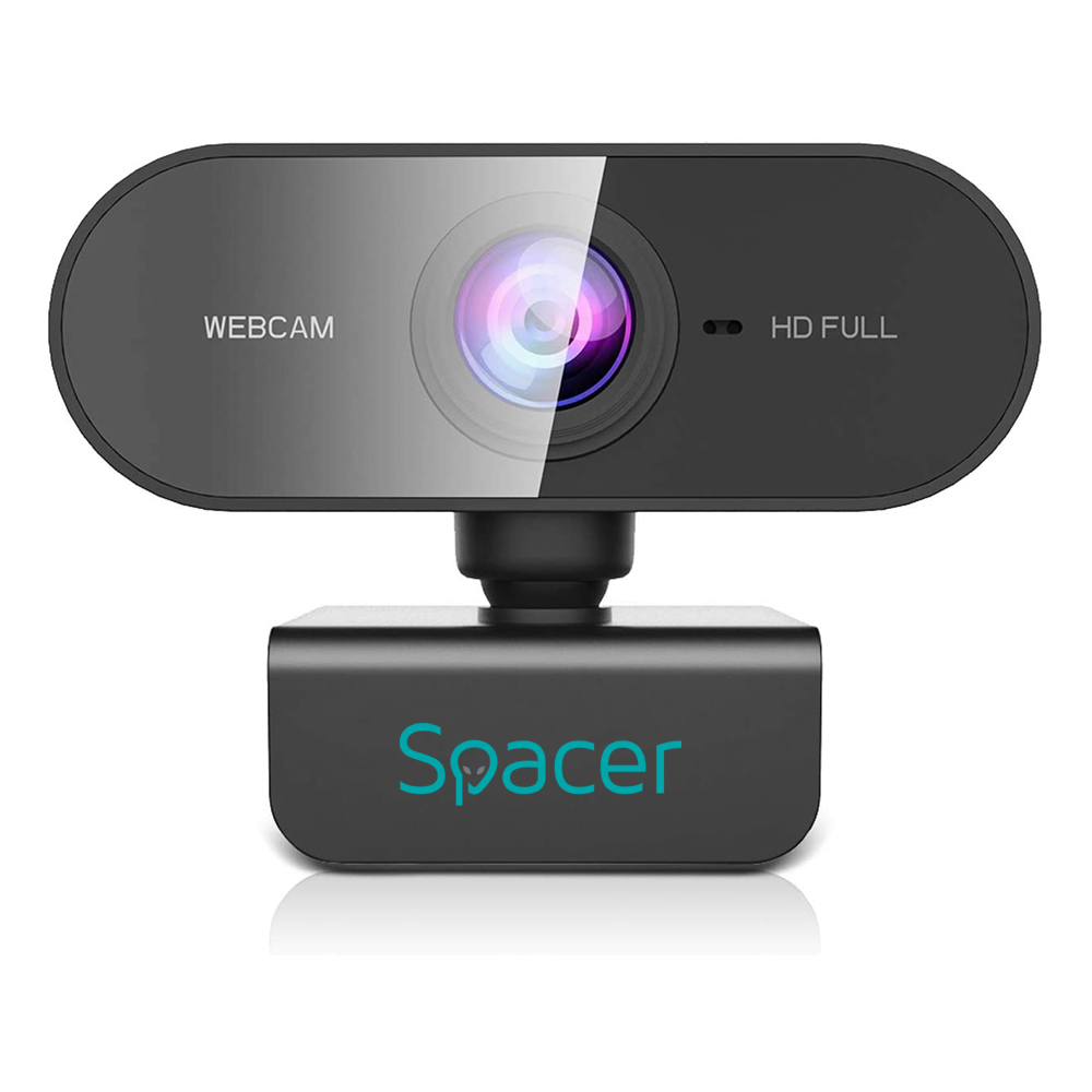 CAMERA WEB SPACER senzor 1080p Full-HD cu auto focus si rezolutie video 1920x1080, black "SPW-CAM-01" thumb