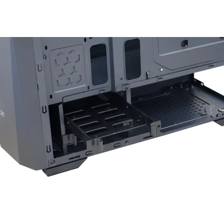 CARCASA  SPACER - gaming, Middle Tower, ATX, &quot;FLASH&quot;, fara sursa, sticla securizata, USB 2.0 x 2, USB 3.0 x 1, PSU shroud, black &quot;SPCS-GC-FLASH&quot;
