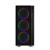 CARCASA  SPACER - gaming, Middle Tower, ATX, "RAINBOW", fara sursa, sticla securizata, 4 x fan, USB 2.0 x 2, USB 3.0 x 1, mesh, fan controller (inclusiv RGB), telecomanda, "SPCS-GC-RAINBOW"