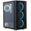 CARCASA  SPACER - gaming, Middle Tower, ATX, "RAINBOW", fara sursa, sticla securizata, 4 x fan, USB 2.0 x 2, USB 3.0 x 1, mesh, fan controller (inclusiv RGB), telecomanda, "SPCS-GC-RAINBOW"