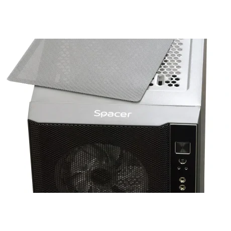CARCASA  SPACER - gaming, Middle Tower, ATX, "RAINBOW", fara sursa, sticla securizata, 4 x fan, USB 2.0 x 2, USB 3.0 x 1, mesh, fan controller (inclusiv RGB), telecomanda, "SPCS-GC-RAINBOW"