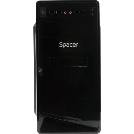 CARCASA  SPACER, Mini Tower, mATX, "MOON", 450 (230W for 450W Desktop PC), USB 2.0 x 4, Jack 3.5mm x 2,  "SPC-MOON"