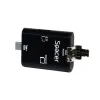CARD READER extern SPACER, 3 in 1, interfata USB 2.0, USB Type C, Micro-USB, citeste/scrie: SD, micro SD; adaptor USB Type C la USB sau Micro-USB; plastic, negru, &quot;SPCR-309&quot;  (include TV 0.18 lei)