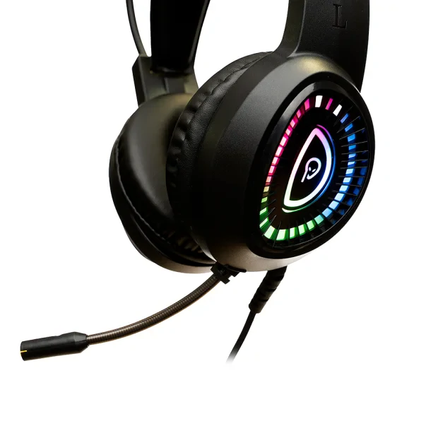 CASTI gaming Spacer RGB, cu fir, standard, utilizare gaming, microfon ...