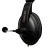 CASTI  Spacer, cu fir, standard, utilizare multimedia, microfon pe brat, conectare prin Jack 3.5 mm x 2, negru, &quot;SPK-222&quot;,