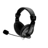CASTI  Spacer, cu fir, standard, utilizare multimedia, microfon pe brat, conectare prin Jack 3.5 mm x 2, negru, &quot;SPK-222&quot;,