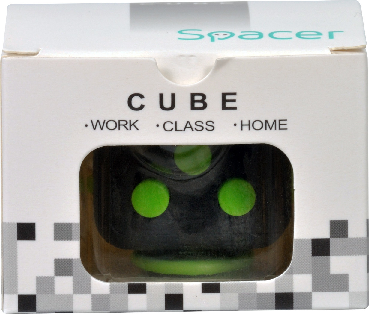 CUB ANTISTRES SPACER, FIDGET, black cu butoane green, "SP-CUBE-FGET" thumb