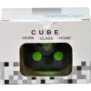 CUB ANTISTRES SPACER, FIDGET, black cu butoane green, &quot;SP-CUBE-FGET&quot;