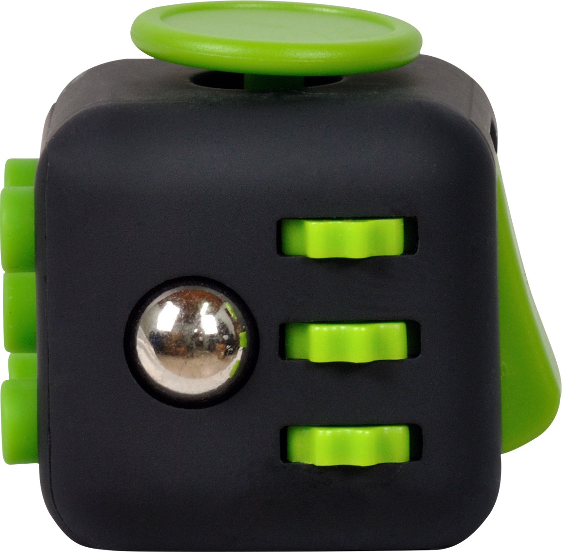 CUB ANTISTRES SPACER, FIDGET, black cu butoane green, "SP-CUBE-FGET" thumb