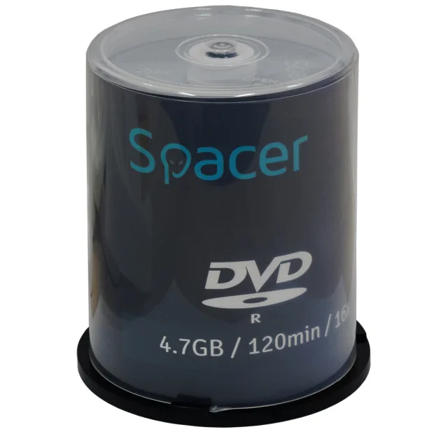 DVD-R SPACER  4.7GB, 120min, viteza 16x, 100 buc, spindle, &quot;DVDR100&quot;