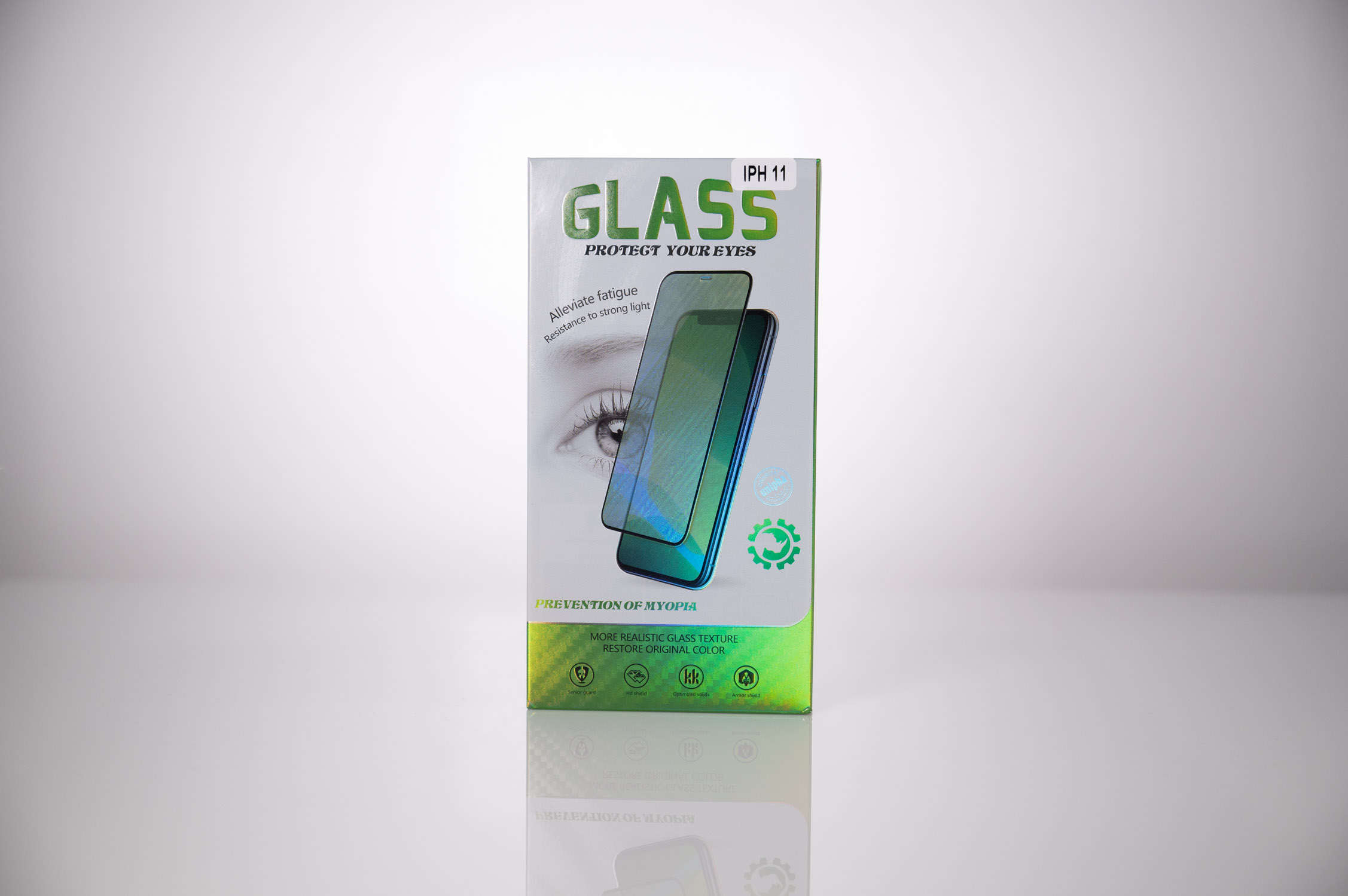 FOLIE STICLA  Spacer pentru Iphone 11 si Iphone XR, grosime 0.3mm, acoperire totala ecran, strat special anti-ulei si anti-amprenta, Tempered Glass, sticla 9D, duritate 9H "SPPG-AP-IP11-TG" thumb