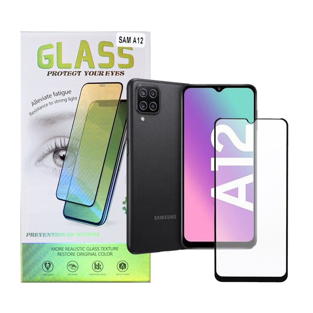 FOLIE STICLA  Spacer pentru Samsung Galaxy A12, grosime 0.3mm, acoperire totala ecran, strat special anti-ulei si anti-amprenta, Tempered Glass, sticla 9D, duritate 9H "SPPG-SM-GX-A12-TG" thumb