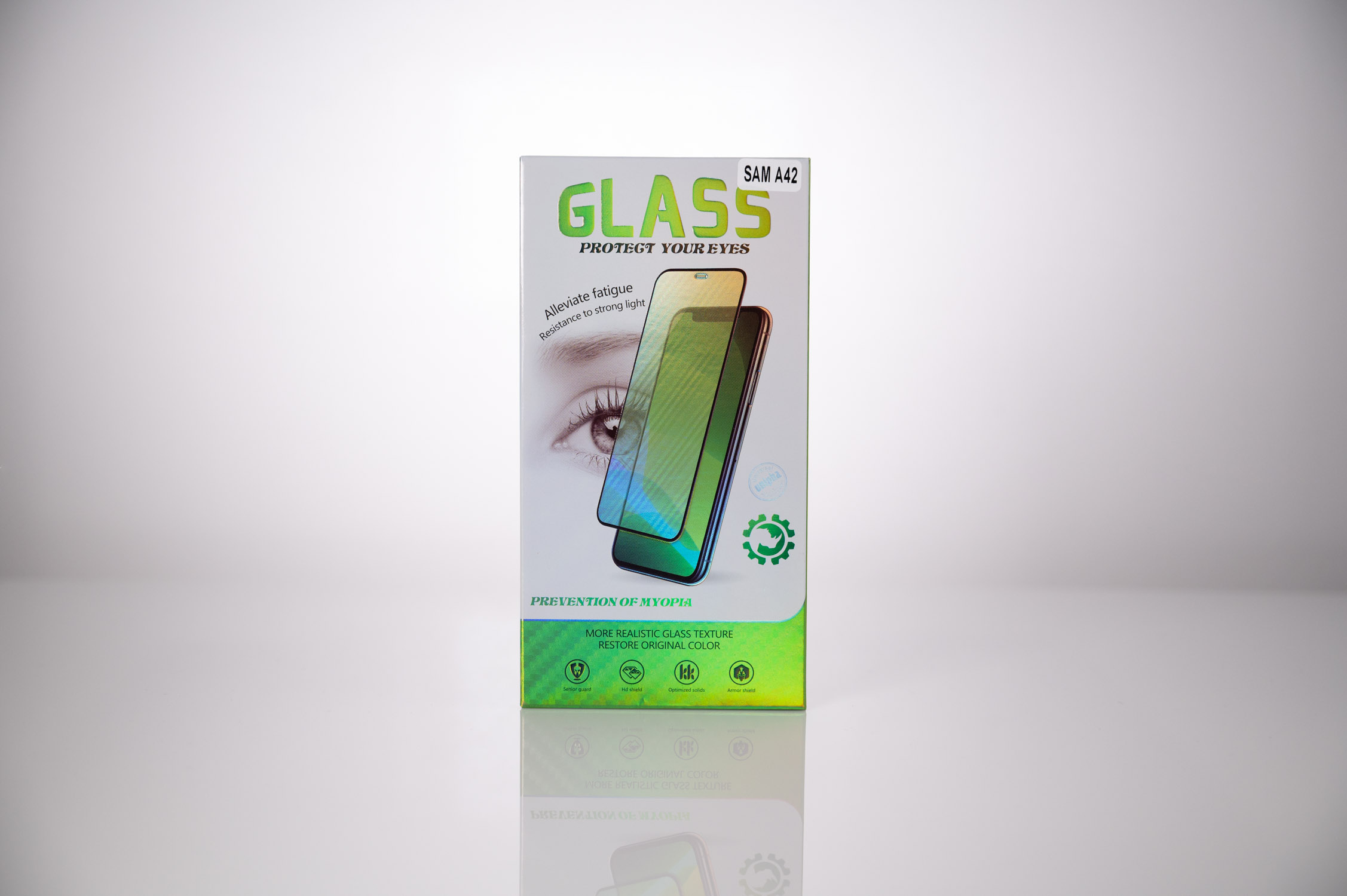 FOLIE STICLA  Spacer pentru Samsung Galaxy A42, grosime 0.3mm, acoperire totala ecran, strat special anti-ulei si anti-amprenta, Tempered Glass, sticla 9D, duritate 9H "SPPG-SM-GX-A42-TG" thumb