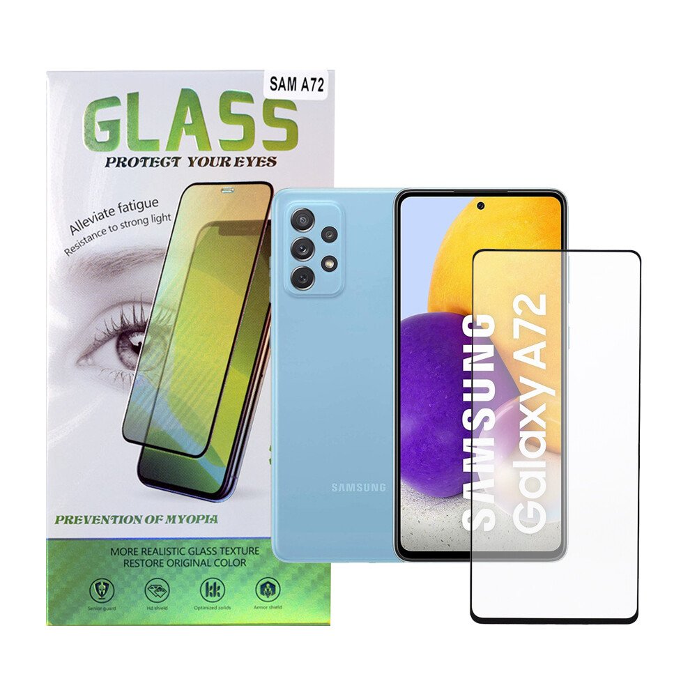 FOLIE STICLA  Spacer pentru Samsung Galaxy A72, grosime 0.3mm, acoperire totala ecran, strat special anti-ulei si anti-amprenta, Tempered Glass, sticla 9D, duritate 9H "SPPG-SM-GX-A72-TG" thumb