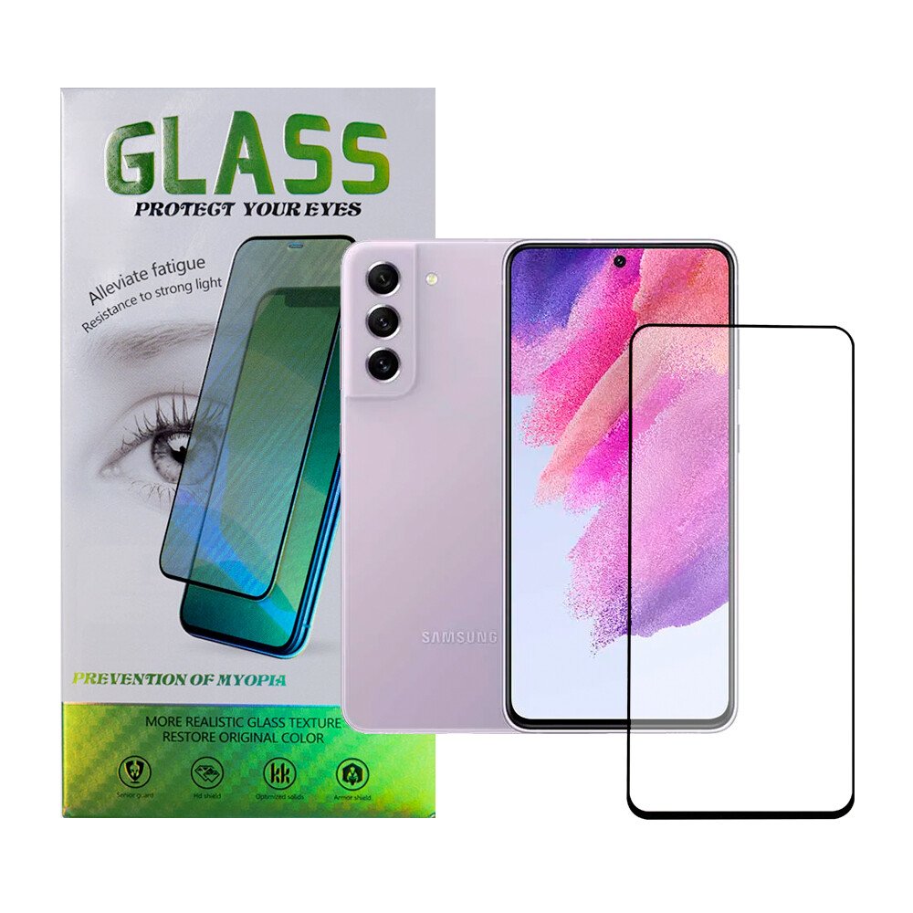 FOLIE STICLA  Spacer pentru Samsung Galaxy S21 FE, grosime 0.3mm, acoperire totala ecran, strat special anti-ulei si anti-amprenta, Tempered Glass, sticla 9D, duritate 9H "SPPG-SM-GX-S21FE-TG" thumb