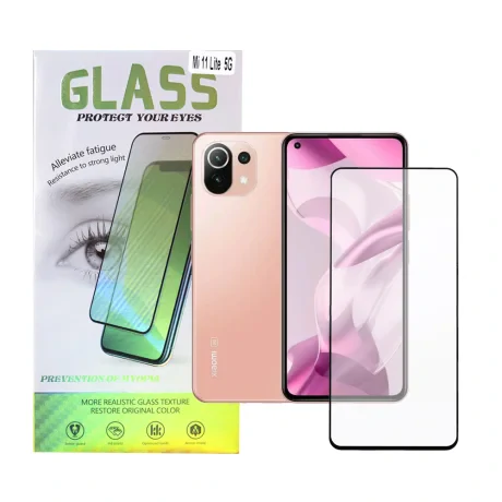 FOLIE STICLA  Spacer pentru Xiaomi Mi 11 Lite 5G, grosime 0.3mm, acoperire totala ecran, strat special anti-ulei si anti-amprenta, Tempered Glass, sticla 9D, duritate 9H "SPPG-XI-MI-11L5G-TG"