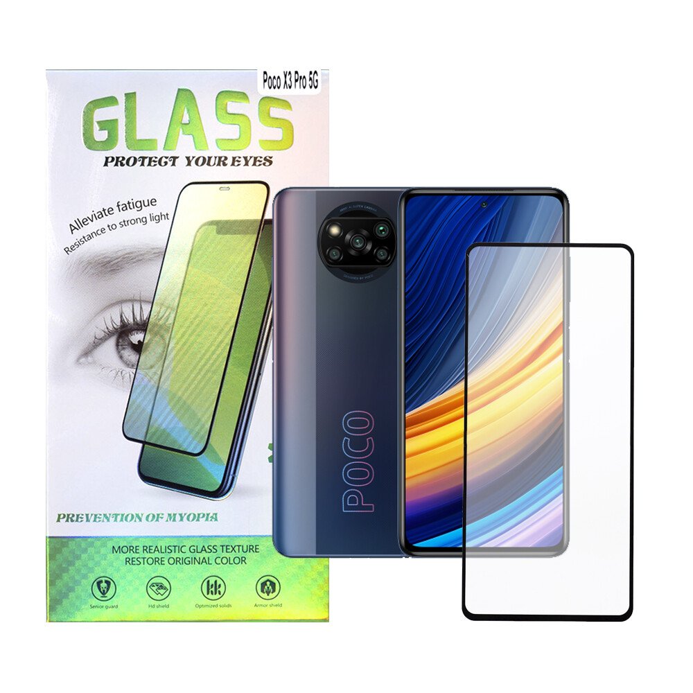 FOLIE STICLA  Spacer pentru Xiaomi Pocophone X3 Pro 5G, grosime 0.3mm, acoperire totala ecran, strat special anti-ulei si anti-amprenta, Tempered Glass, sticla 9D, duritate 9H "SPPG-XI-PC-X3P5G-TG" thumb