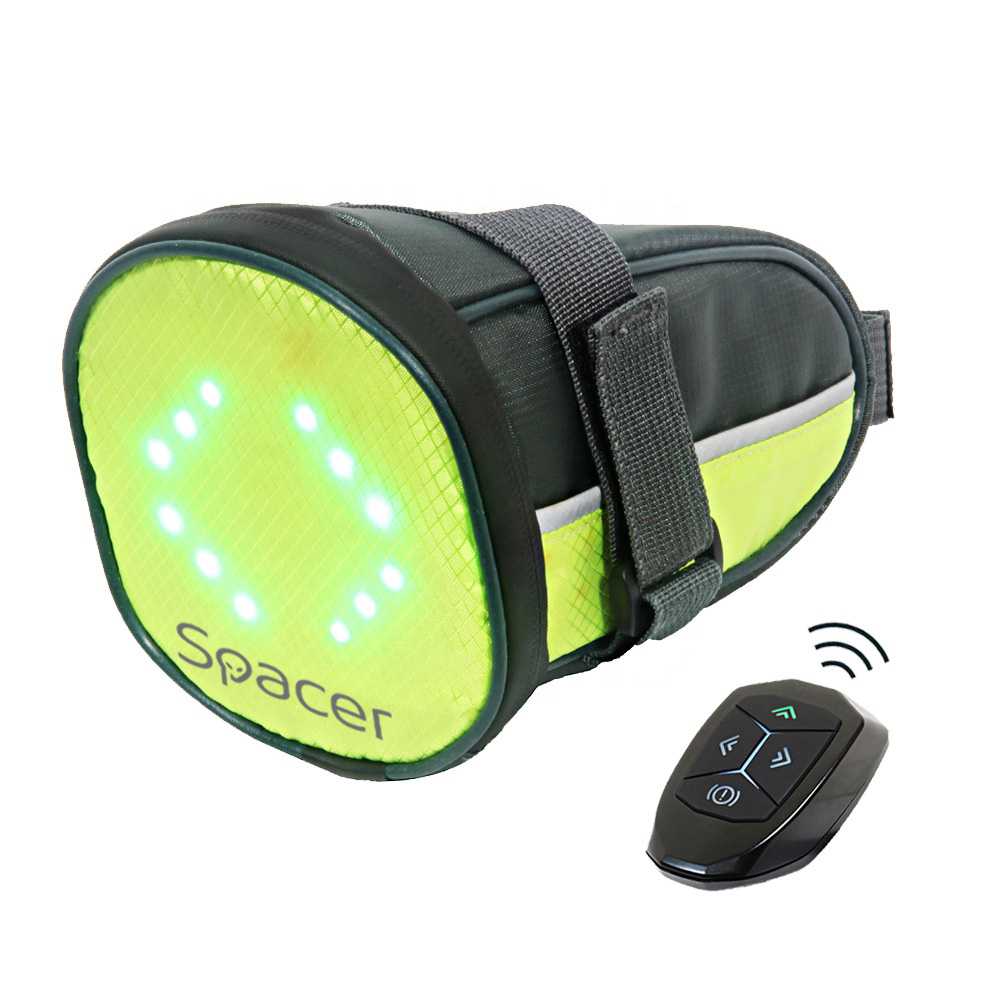 GEANTA reflectorizanta SPACER pentru Bicicleta, cu semnalizare LED prin telecomanda si de montat la sa, "SPBB-LEDSign" (include TV 0.18 lei) thumb