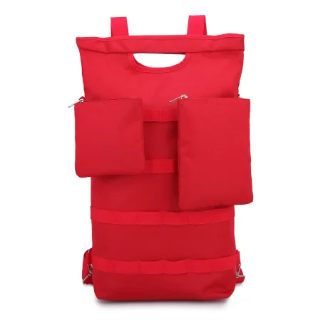 GEANTA &amp; RUCSAC SPACER, pt. notebook de max. 15.6&quot;, 1 compartiment, buzunar dorsal 39 x 37 cm, buzunar frontal x 2, waterproof,  poliester, rosu, &quot;Evolve&quot;,  &quot;SPB-EVOLVE-RED&quot;