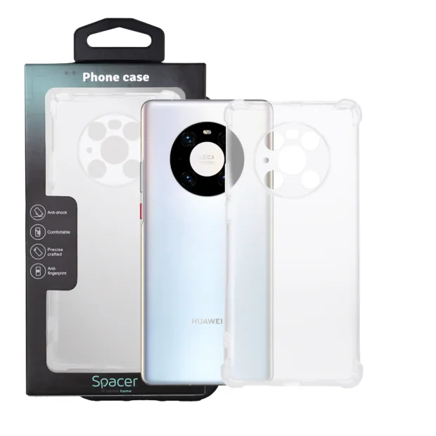 HUSA SMARTPHONE Spacer pentru Huawei Mate 40 Pro, grosime 1.5mm, protectie suplimentara antisoc la colturi, material flexibil TPU, transparenta &quot;SPPC-HU-MT-40P-CLR&quot;