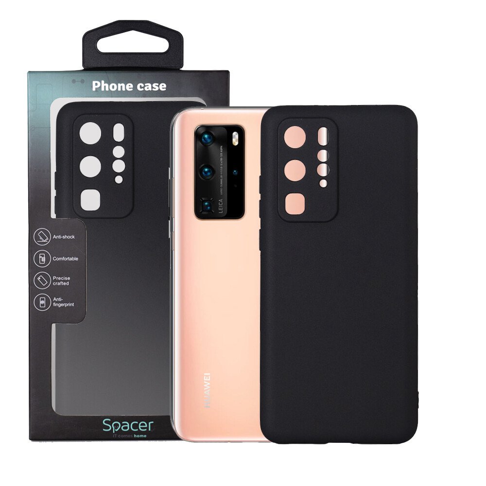 HUSA SMARTPHONE Spacer pentru Huawei P 40 Pro, grosime 1.5mm, material flexibil TPU, negru "SPPC-HU-P-40P-TPU" thumb