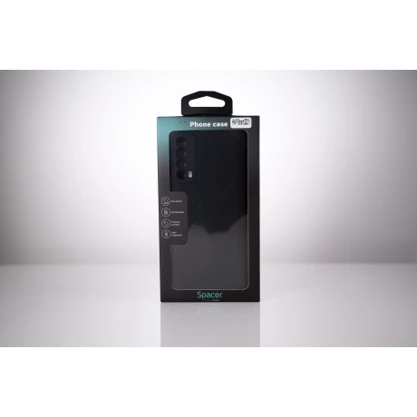 HUSA SMARTPHONE Spacer pentru Huawei P Smart(2021), grosime 2mm, material flexibil silicon + interior cu microfibra, negru &quot;SPPC-HU-P-S-SLK&quot;