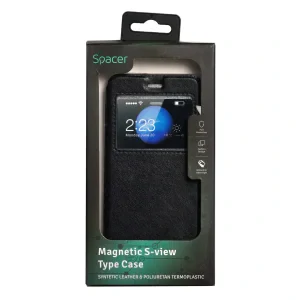 HUSA SMARTPHONE Spacer pentru Huawei P10, magnetica tip portofel, negru &quot;SPT-M-HW.P10&quot;