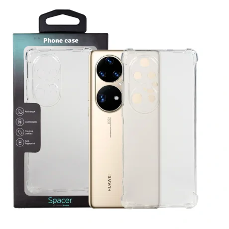 HUSA SMARTPHONE Spacer pentru Huawei P50 Pro, grosime 1.5mm, protectie suplimentara antisoc la colturi, material flexibil TPU, transparenta &quot;SPPC-HU-P-50P-CLR&quot;