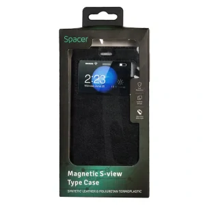HUSA SMARTPHONE Spacer pentru Huawei P9, magnetica tip portofel, negru &quot;SPT-M-HW.P9&quot;