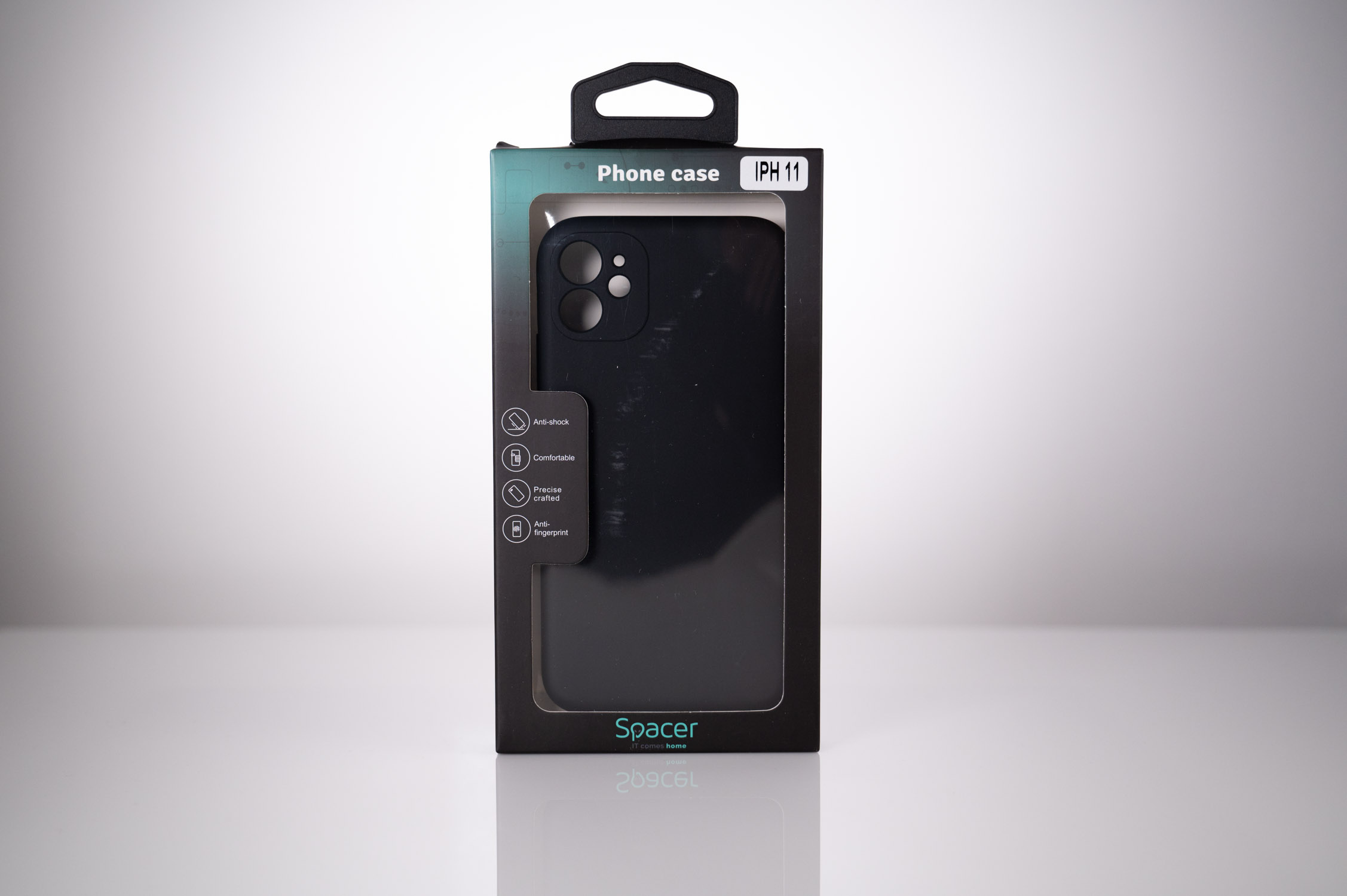 HUSA SMARTPHONE Spacer pentru Iphone 11, grosime 1.5mm, material flexibil TPU, negru "SPPC-AP-IP11-TPU" thumb
