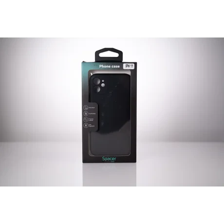 HUSA SMARTPHONE Spacer pentru Iphone 11, grosime 1.5mm, material flexibil TPU, negru &quot;SPPC-AP-IP11-TPU&quot;