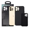 HUSA SMARTPHONE Spacer pentru Iphone 12 Pro Max, grosime 2mm, material flexibil silicon + interior cu microfibra, negru &quot;SPPC-AP-IP12PM-SLK&quot;