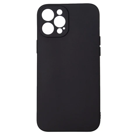 HUSA SMARTPHONE Spacer pentru Iphone 12 Pro Max, grosime 2mm, material flexibil silicon + interior cu microfibra, negru &quot;SPPC-AP-IP12PM-SLK&quot;