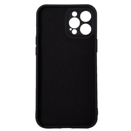 HUSA SMARTPHONE Spacer pentru Iphone 12 Pro Max, grosime 2mm, material flexibil silicon + interior cu microfibra, negru &quot;SPPC-AP-IP12PM-SLK&quot;