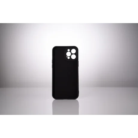 HUSA SMARTPHONE Spacer pentru Iphone 12 Pro Max, grosime 2mm, material flexibil silicon + interior cu microfibra, negru &quot;SPPC-AP-IP12PM-SLK&quot;