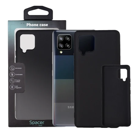 HUSA SMARTPHONE Spacer pentru Samsung Galaxy A42, grosime 1.5mm, material flexibil TPU, negru &quot;SPPC-SM-GX-A42-TPU&quot;