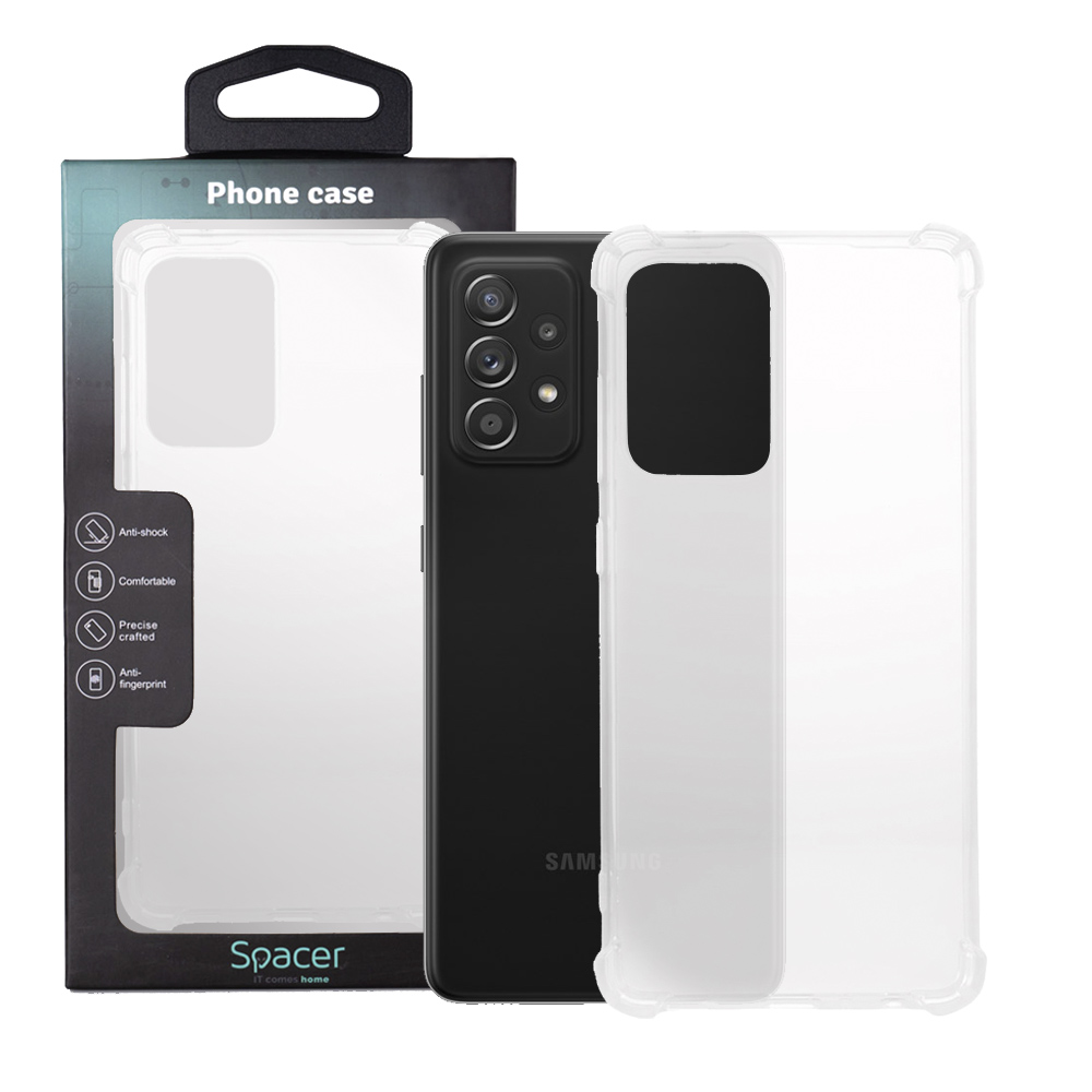 HUSA SMARTPHONE Spacer pentru Samsung Galaxy A52S, grosime 1.5mm, protectie suplimentara antisoc la colturi, material flexibil TPU, transparenta "SPPC-SM-GX-A52S-CLR" thumb