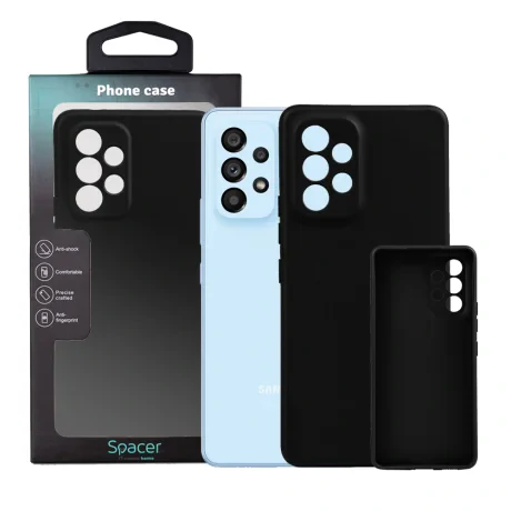HUSA SMARTPHONE Spacer pentru Samsung Galaxy A53, grosime 1.5mm, material flexibil TPU, negru "SPPC-SM-GX-A53-TPU"