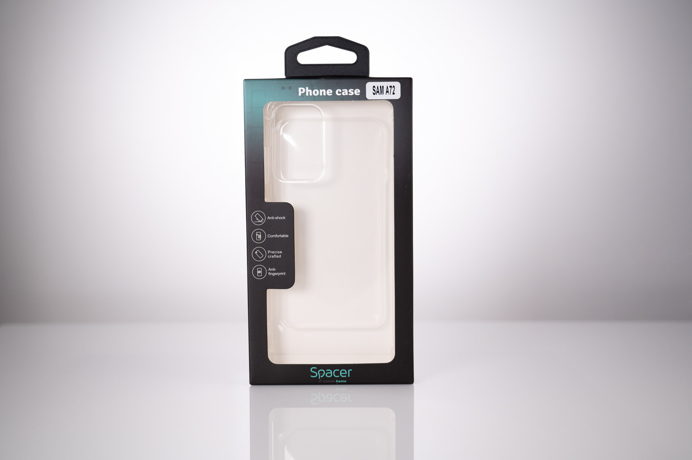 HUSA SMARTPHONE Spacer pentru Samsung Galaxy A72, grosime 1.5mm, protectie suplimentara antisoc la colturi, material flexibil TPU, transparenta "SPPC-SM-GX-A72-CLR" thumb