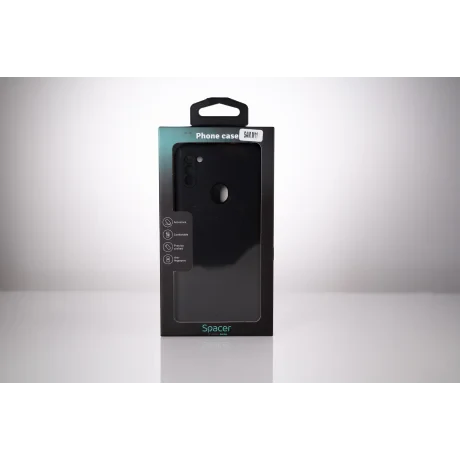 HUSA SMARTPHONE Spacer pentru Samsung Galaxy M11, grosime 2mm, material flexibil silicon + interior cu microfibra, negru &quot;SPPC-SM-GX-M11-SLK&quot;