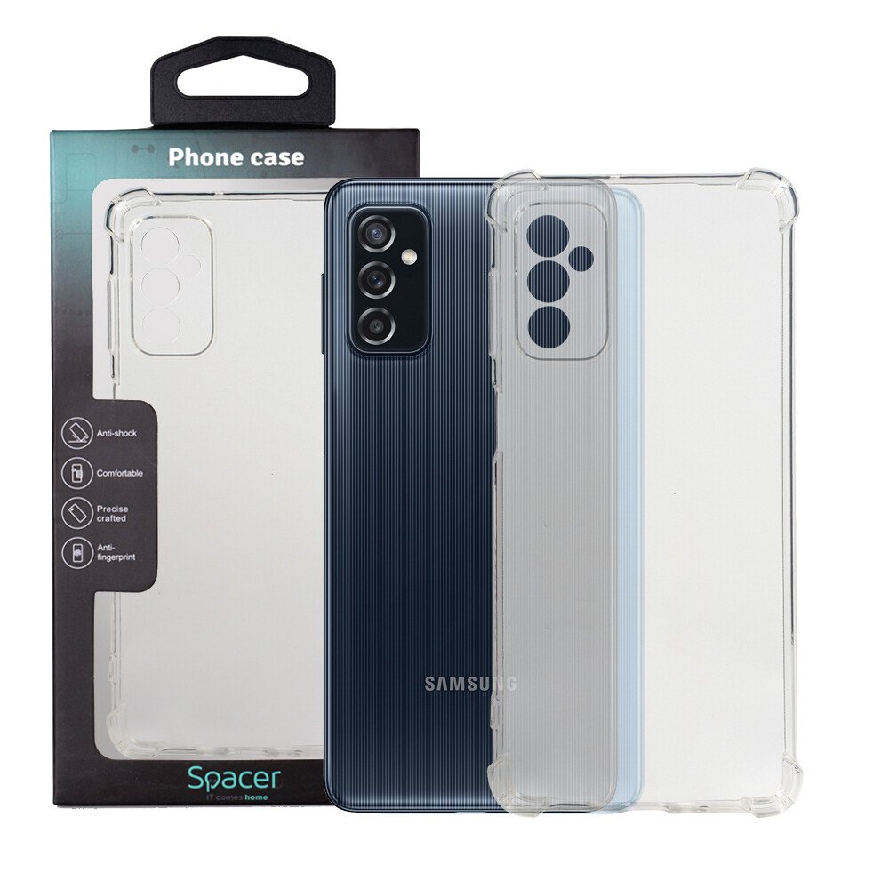 HUSA SMARTPHONE Spacer pentru Samsung Galaxy M52 5G, grosime 1.5mm, protectie suplimentara antisoc la colturi, material flexibil TPU, transparenta "SPPC-SM-GX-M52-CLR" thumb