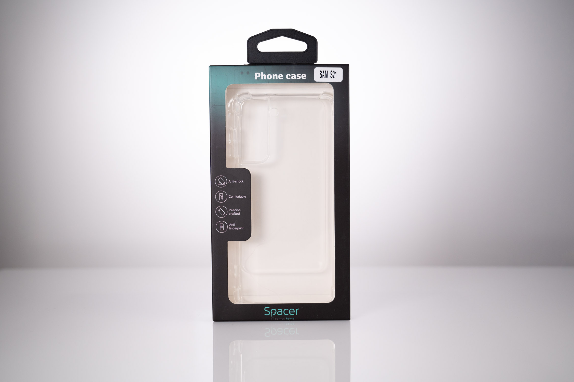 HUSA SMARTPHONE Spacer pentru Samsung Galaxy S21, grosime 1.5mm, protectie suplimentara antisoc la colturi, material flexibil TPU, transparenta "SPPC-SM-GX-S21-CLR" thumb