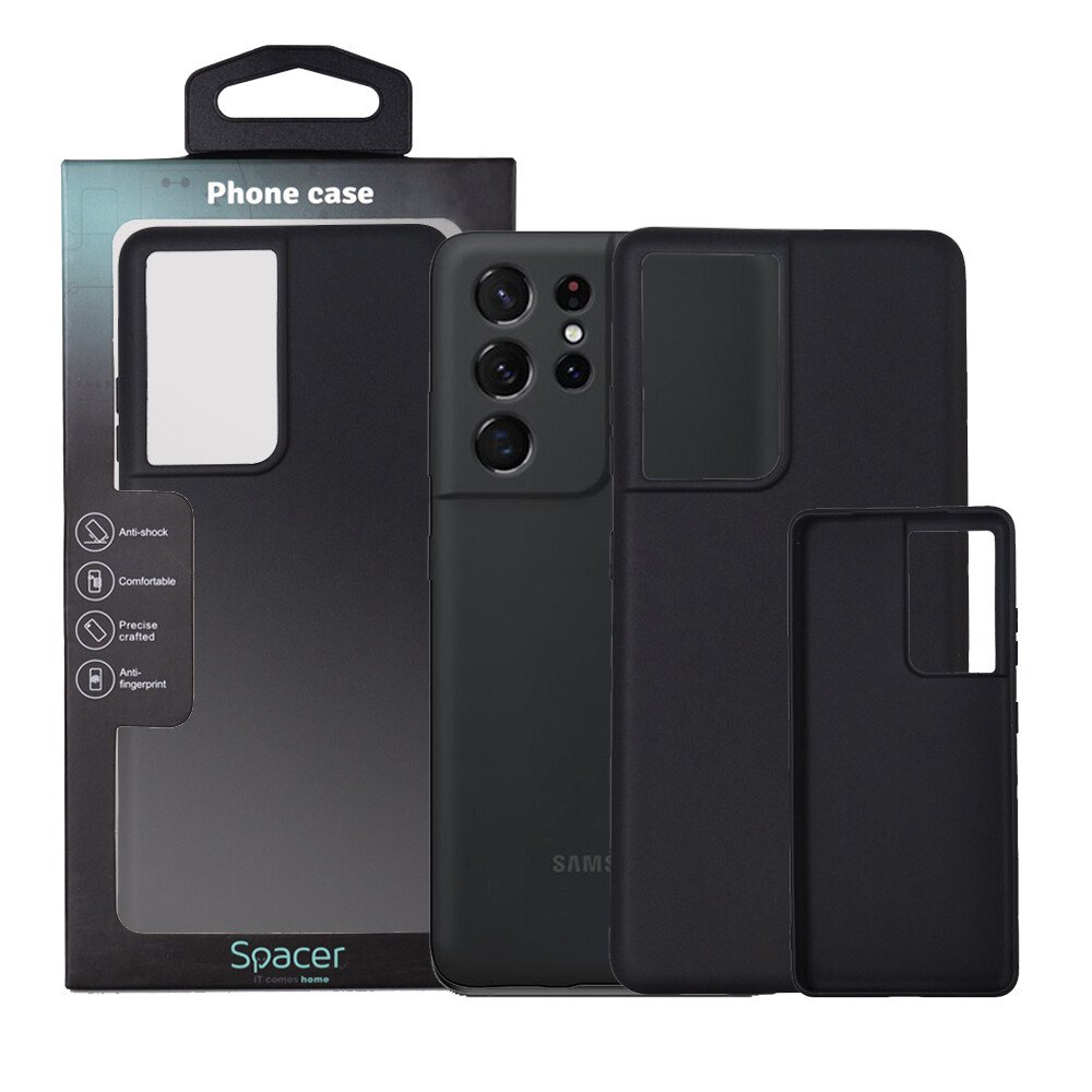 HUSA SMARTPHONE Spacer pentru Samsung Galaxy S21 Ultra, grosime 1.5mm, material flexibil TPU, negru "SPPC-SM-GX-S21U-TPU" thumb