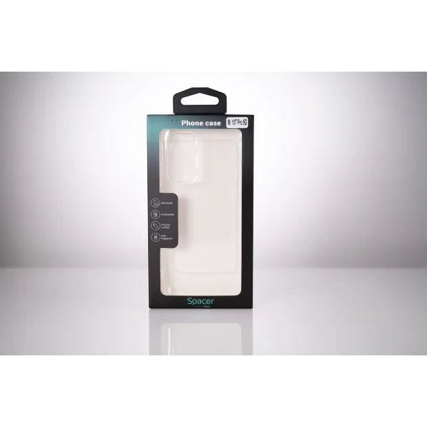 HUSA SMARTPHONE Spacer pentru Xiaomi Mi 10T Pro 5G, grosime 1.5mm, protectie suplimentara antisoc la colturi, material flexibil TPU, transparenta &quot;SPPC-XI-MI-10TP5G-CLR&quot;