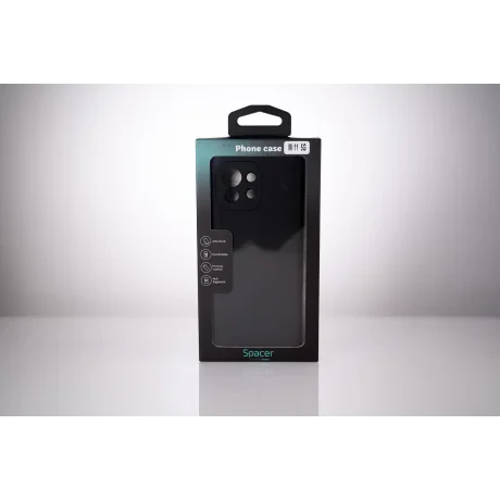 HUSA SMARTPHONE Spacer pentru Xiaomi Mi 11 5G, grosime 2mm, material flexibil silicon + interior cu microfibra, negru "SPPC-XI-MI-115G-SLK"