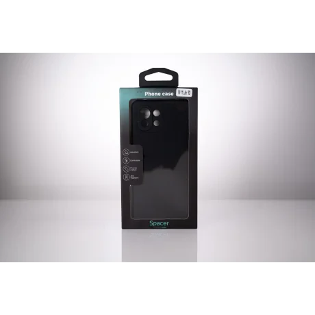 HUSA SMARTPHONE Spacer pentru Xiaomi Mi 11 Lite 5G, grosime 2mm, material flexibil silicon + interior cu microfibra, negru "SPPC-XI-MI-11L5G-SLK"