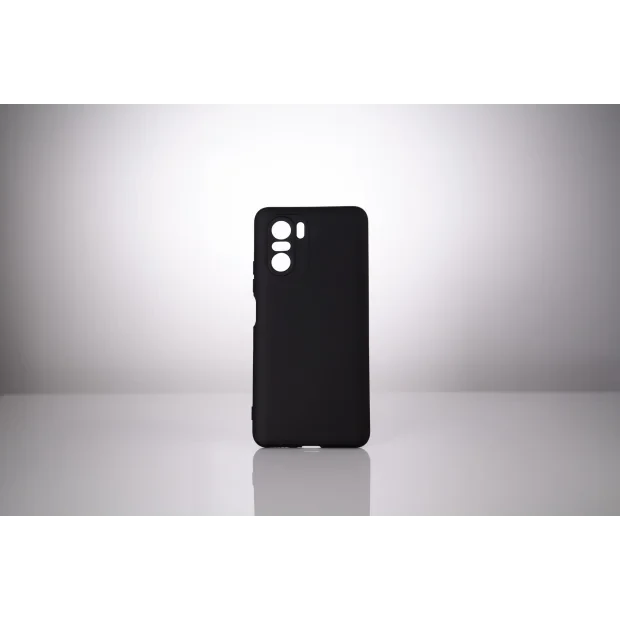 HUSA SMARTPHONE Spacer pentru Xiaomi Pocophone F3 5G, grosime 2mm, material flexibil silicon + interior cu microfibra, negru &quot;SPPC-XI-PC-F35G-SLK&quot;