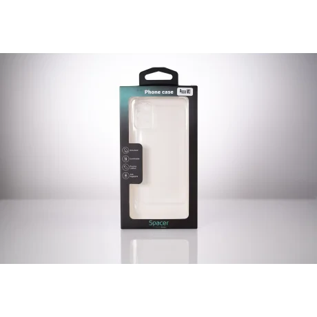 HUSA SMARTPHONE Spacer pentru Xiaomi Pocophone M3, grosime 1.5mm, protectie suplimentara antisoc la colturi, material flexibil TPU, transparenta &quot;SSPPC-XI-PC-M3-CLR&quot;