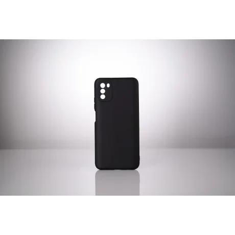 HUSA SMARTPHONE Spacer pentru Xiaomi Pocophone M3, grosime 2mm, material flexibil silicon + interior cu microfibra, negru &quot;SSPPC-XI-PC-M3-SLK&quot;