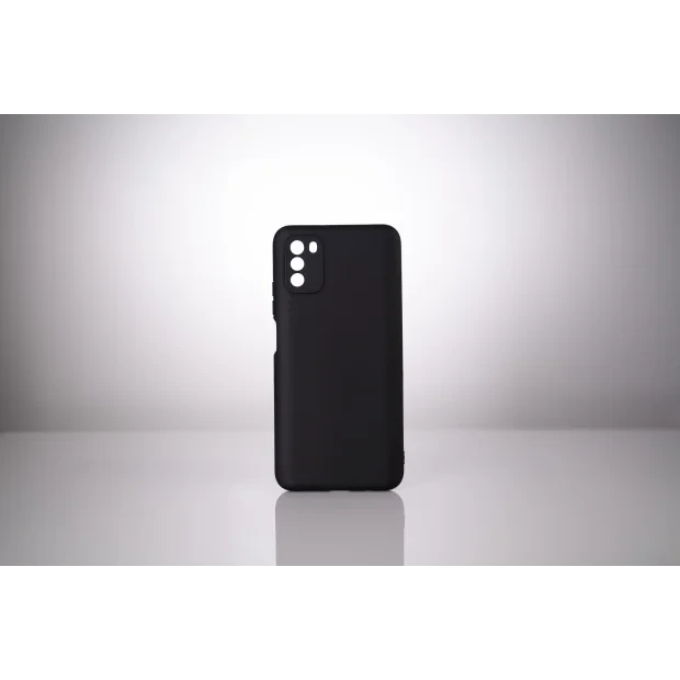 HUSA SMARTPHONE Spacer pentru Xiaomi Pocophone M3, grosime 2mm, material flexibil silicon + interior cu microfibra, negru &quot;SSPPC-XI-PC-M3-SLK&quot;